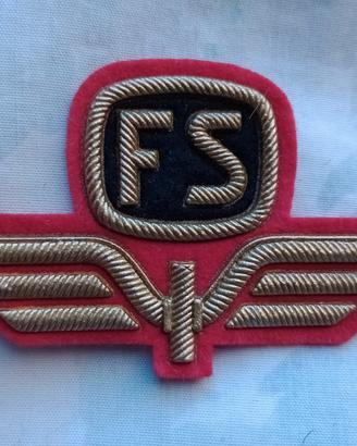 FS F.S. Vecchio FREGIO per Cappello da FERROVIERE