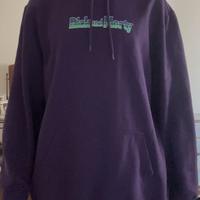 Felpa viola Rick and Morty con cappuccio