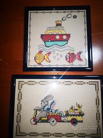 quadretti punto croce fatti a mano 