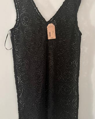 Abito Crochet Calzedonia Cobey nero nuovo con cart