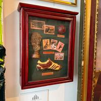 Teca Portachiavi Calcio Legno e Vetro London Style