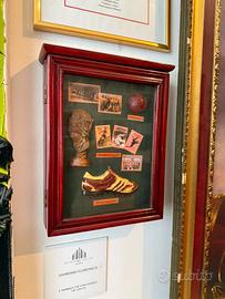 Teca Portachiavi Calcio Legno e Vetro London Style