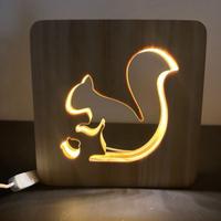 Lampada 3D in legno / Wooden Lamp