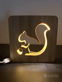 Lampada 3D in legno / Wooden Lamp