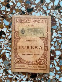 Edgardo Poe - "Eureka" - Sonzogno N. 285 (Raro Lib