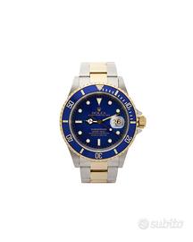 Rolex Submariner Date acciaio e oro 40 mm re 16613
