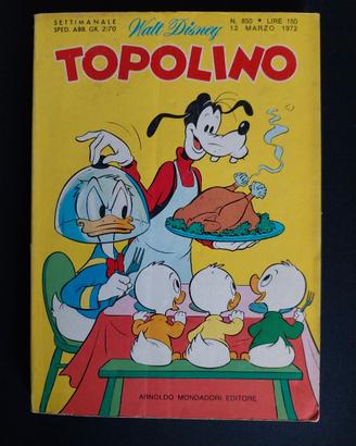 Topolino n.850 03/1972 Walt Disney con bollino