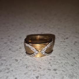Anello Fascia Oro Diamanti Damiani Modello Cartier