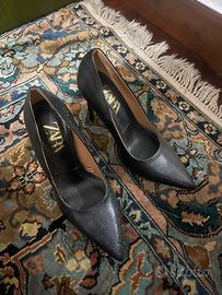 Decollete Scarpe tacco alto sottile punta