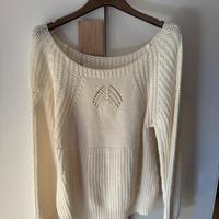 Maglione bianco donna