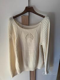 Maglione bianco donna
