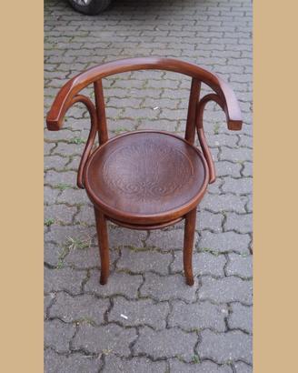 Poltrona con bracciuli firata thonet fine 800