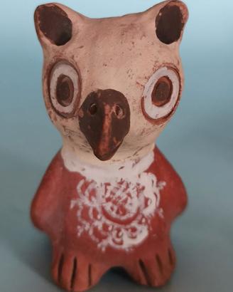 Fischietto in terracotta dal Perù