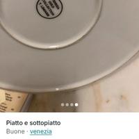 Sottopiatto porcellana