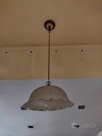 lampadario in vetro