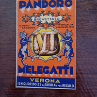 Cartolina publicitaria pandoro melegatti