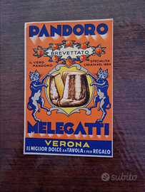 Cartolina publicitaria pandoro melegatti