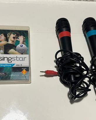 Singstar + n. 2 microfoni originali per PS3