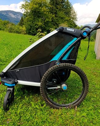 rimorchio passeggino bici Thule Chariot Lite doppi