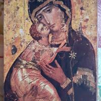 Quadro su legno Madonna della Tenerezza