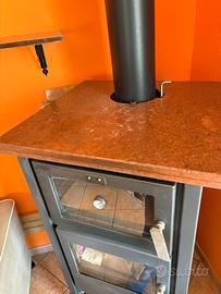 Stufa a legna/pellet con fornetto