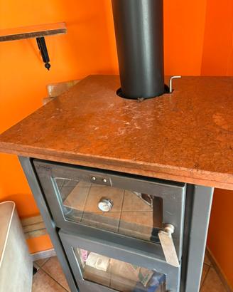 Stufa a legna/pellet con fornetto