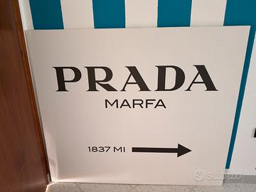 Quadro "Prada Marfa" su tela - Declea Collection