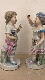 Conta & Boehme coppia statuine porcellana vintage