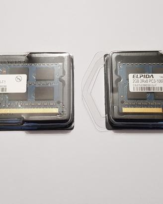 2 memoria DDR3 2Gb 1333MHz Elpida EBJ21UE8BFU0-DJF