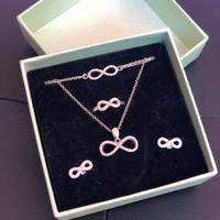 Set Infinity argento 925