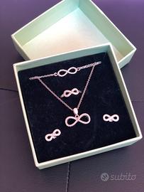 Set Infinity argento 925
