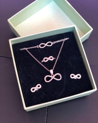 Set Infinity argento 925