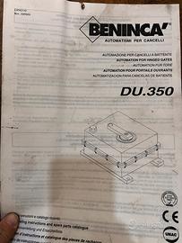 Benincà DU.350 per Cancello a Battente