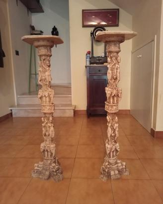 colonne decorate un stile indiano 