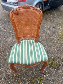 Sedia a canne d’epoca Luigi XV