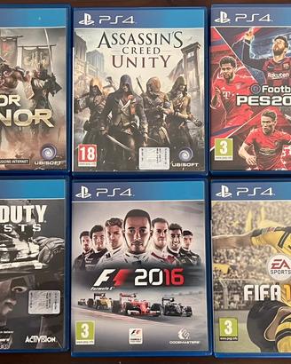 9 giochi PS4 in blocco