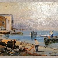 Trittico di Quadretti ad olio su rame