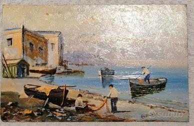 Trittico di Quadretti ad olio su rame