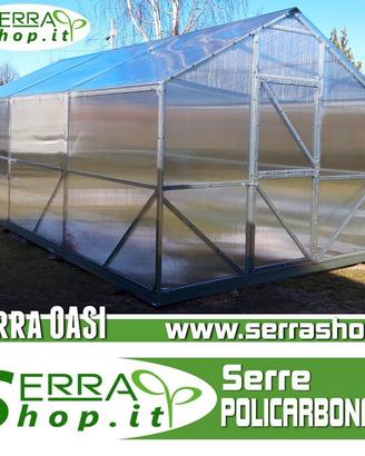 Serra casetta policarbonato struttura acciaio box