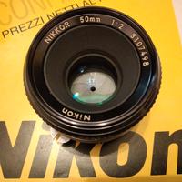 NIKON 50 mm f 2 Normale Serie F NIKON F F2 FTn