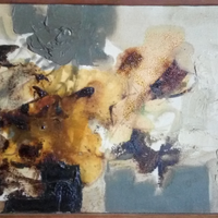 Quadro Robert Carroll olio su tela 1960