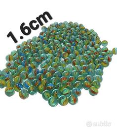 150 biglie di vetro 1.6cm vintage anni 70 80 90 