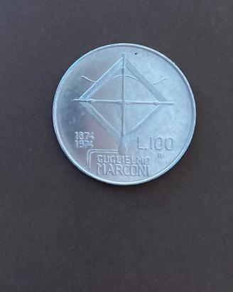100 lire Guglielmo Marconi