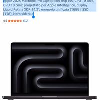 Mec book pro  m5. Nuovo