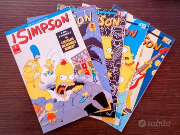 Fumetti Simpson dal n°1 al 5°