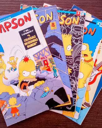 Fumetti Simpson dal n°1 al 5°