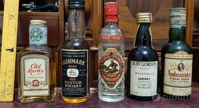 Collezione rare bottiglie mignon whisky Scotch '70
