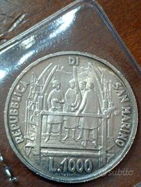 lire 1000"Brunellesco" argento.