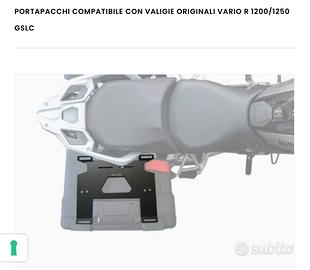 Portapacchi per borse vario gs 1200/1250 lc