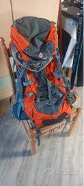zaino da trekking 55+10l
